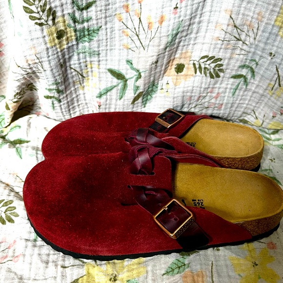 Birkenstock Boston Braided Zinfandel Suede Clogs Women’s EU 41 US 10/10.5 - Picture 2 of 5